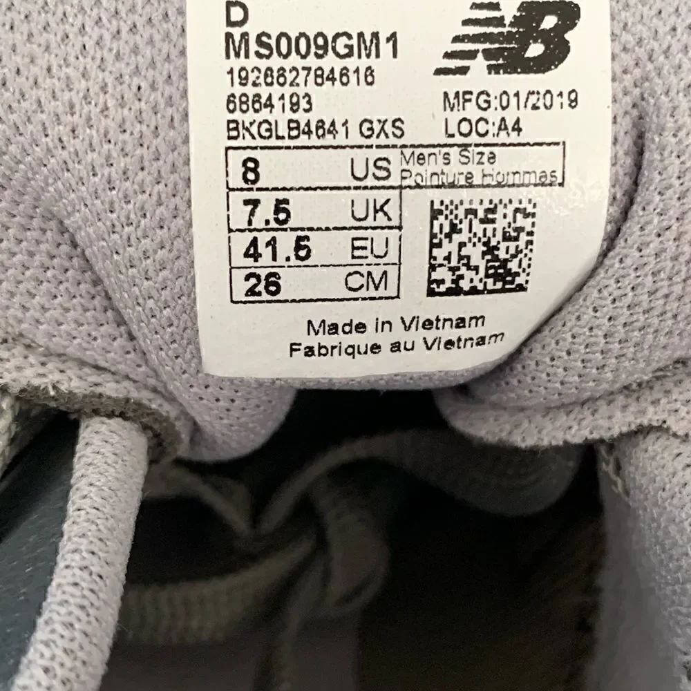 NEW BALANCE COMFORT INSERT Men Shoes Size 8 D MS009GM1 Grey,